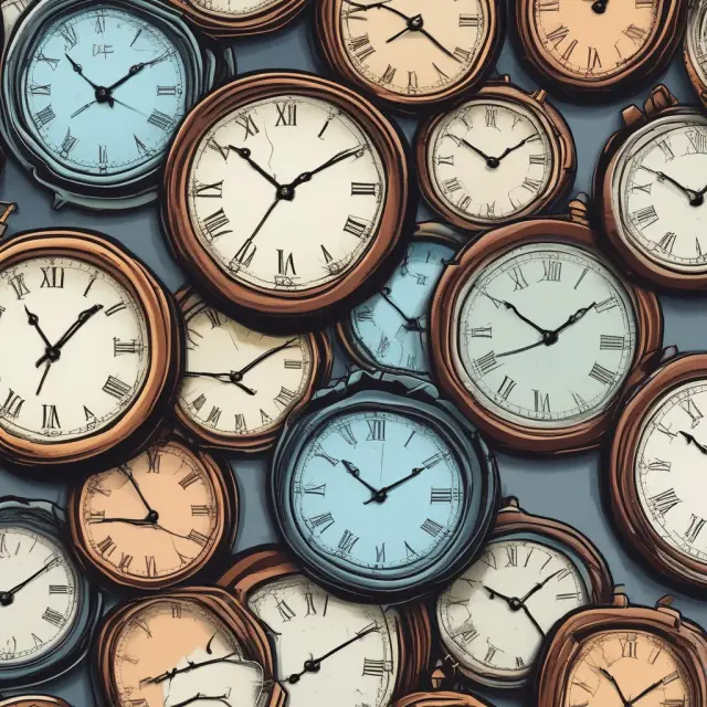 An intricately designed clock with rotating buyer faces illustrating Rights of First Offer and their time constraints