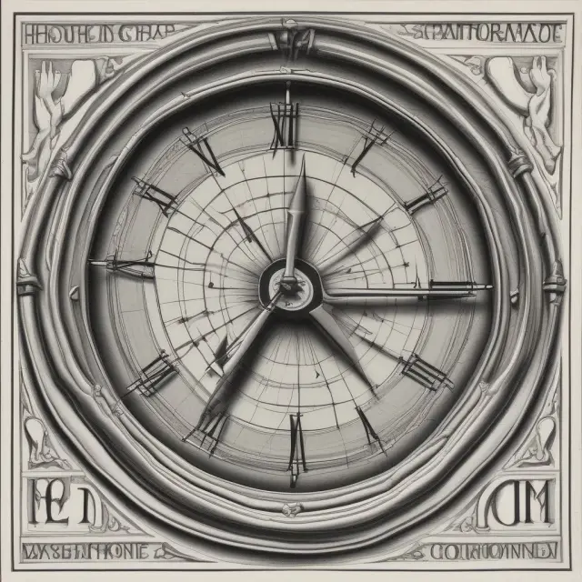 Futures clock illustrating backwardation, where the futures price is lower than the expected spot price