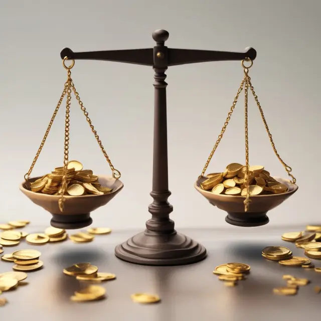 Golden coins tipping a balance scale to illustrate Calculating Trailing Twelve Months (TTM) Rolling Returns