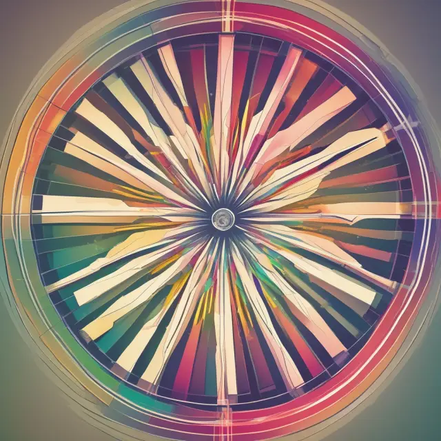 Kaleidoscopic image showcasing various investment graphs that shift and change over time, symbolizing the importance of Rolling Returns in assessing investment performance