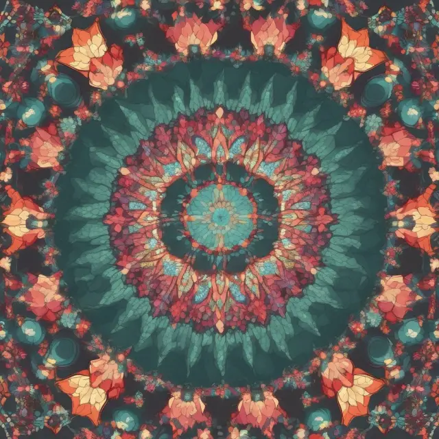 A colorful kaleidoscope symbolizing the transformation of retirement funds through rollovers