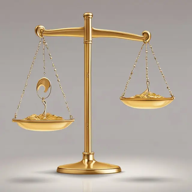 Three golden scales display RORAC, ROE, and RAROC balancing returns against risks.
