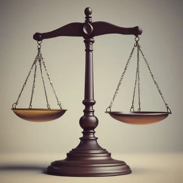 An institutional investor holding a balance scale, with two pans representing investments; the pan with higher RORAC weighted towards the right, symbolizing better risk-adjusted performance