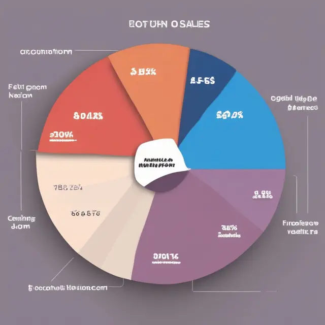 Pie chart comparing net sales (blue) to operating profit (green), demonstrating the calculation of Return on Sales.