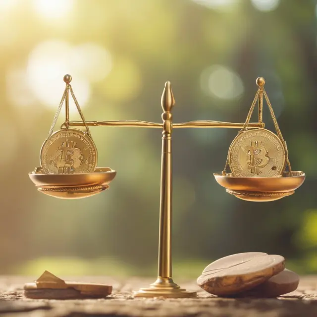 Comparison of Roth 401(k) and traditional 401(k) retirement plans depicted as scales tipped with gold coins, emphasizing financial security and planning for the future.