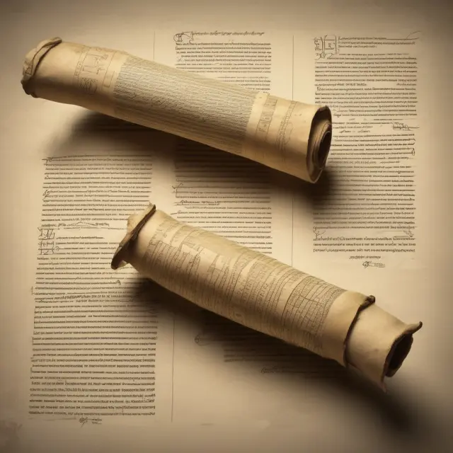 A scroll unravels, depicting the continued importance of RPI in modern-day business, government applications, and historical contexts