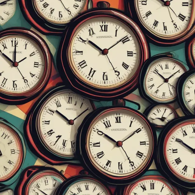 A vintage clock with hour and minute hands representing Retail Price Index (RPI) from the U.K., and hourly ticks for various international inflation indexes like HICP, CPI, etc.