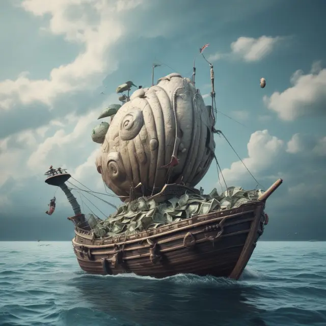Image of a sinking cash boat and a slow-moving check snail contrasted with a modern, high-speed RTGS system