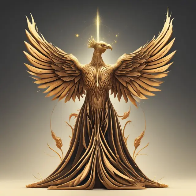 Golden phoenix merging two companies: one becoming a subsidiary, another absorbing, representing a reverse triangular merger