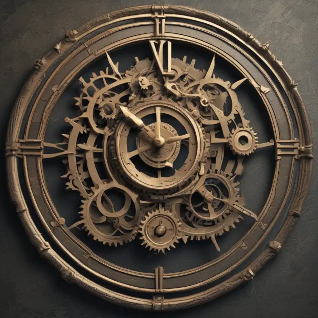 Clock with gears made of regulations, representing new mandatory cooling-off periods for directors and officers