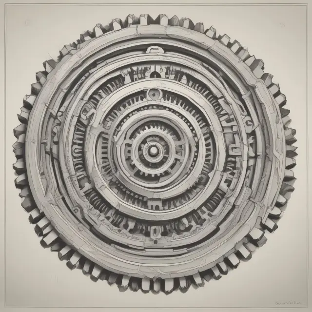Two entwined gears symbolizing the prohibition of overlapping Rule 10b5-1 trading plans.