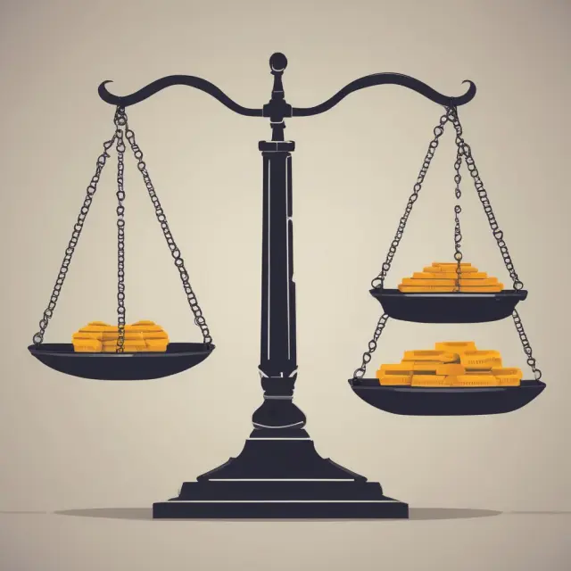 Two pans on a scale: one representing Rule of 78 loan methodology, the other showcasing simple interest or amortizing loans