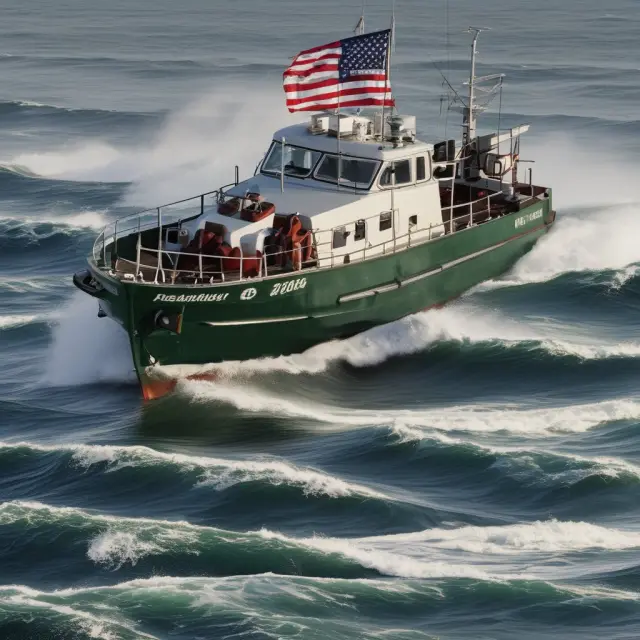 A small boat representing the Russell 2000 sails through towering waves made up of large-cap stocks from S&P 500 and Dow Jones Industrial Average