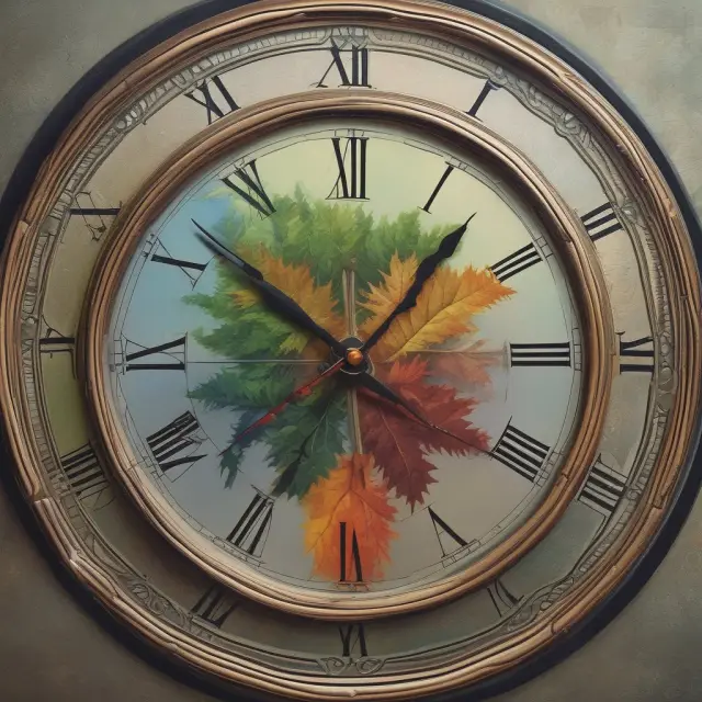 Image of seasonal adjustments represented by a clock face, highlighting the importance of periodic re-evaluations and adjustments.