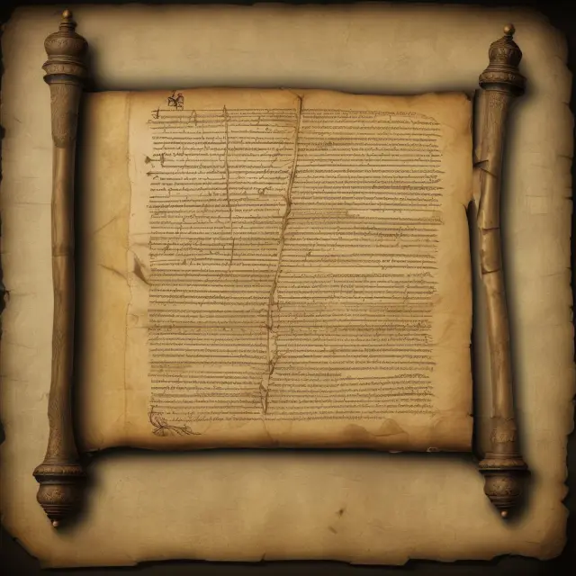 A close-up of an old, scroll with interconnected lines representing various covenants and conditions to ensure a successful transaction.