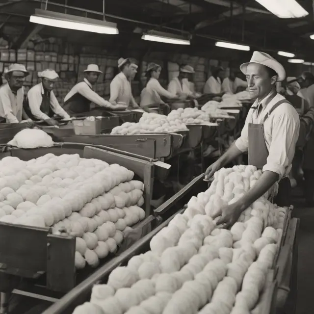 A visualization of sales tax collection throughout the stages of wool production and processing