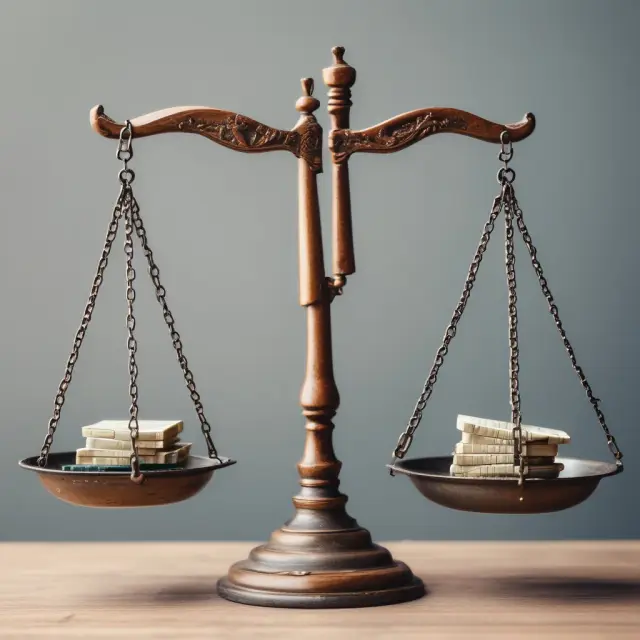 Two hands balancing scales represent sales tax (left) and value-added tax (VAT) (right), symbolizing their complexities, advantages, and disadvantages for governments and businesses.