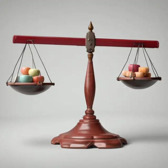 Visual representation of sampling and non-sampling errors, represented by two balances with their respective weights symbolizing population representation and data collection techniques.