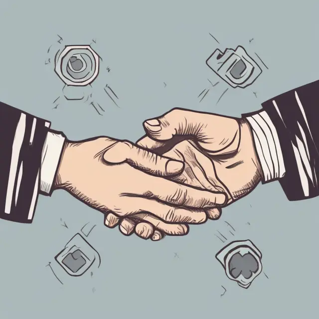 A person holds a bunch of stock options with the other hand cradling stock appreciation rights, demonstrating tandem SARs