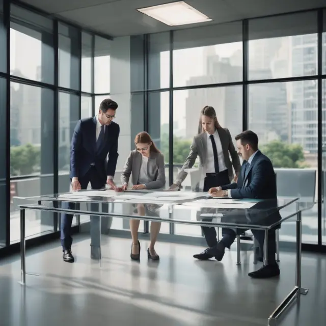 Two corporate executives signing documents at a transparent glass table, representing their commitment to financial transparency and accountability under Sections 302 and 409R