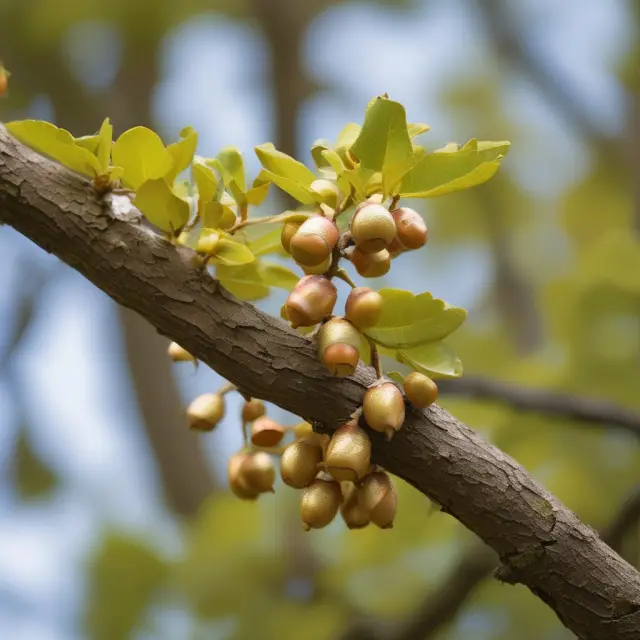An image of golden acorns growing on a branching tree representing the growth and development of savings accounts
