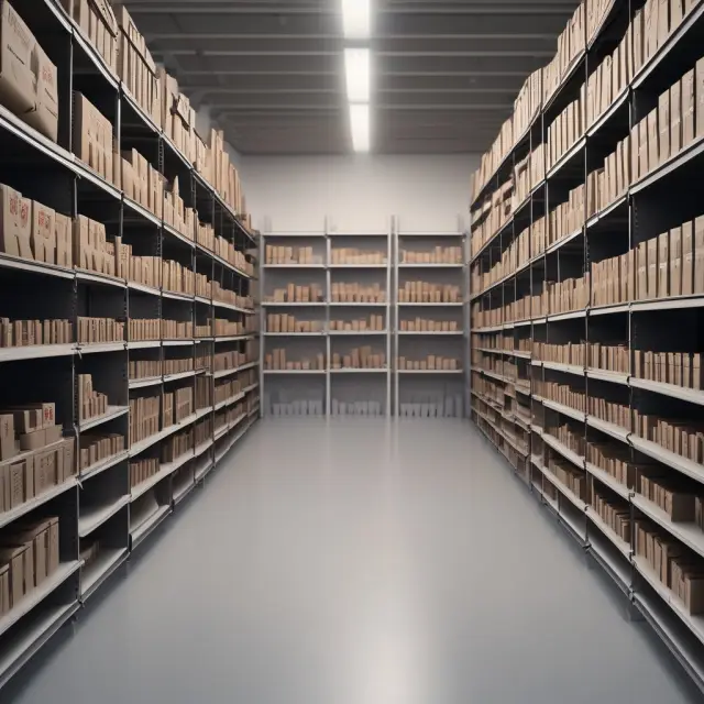 An image of converging retail shelves and banking systems, representing industries adapting to scalability challenges