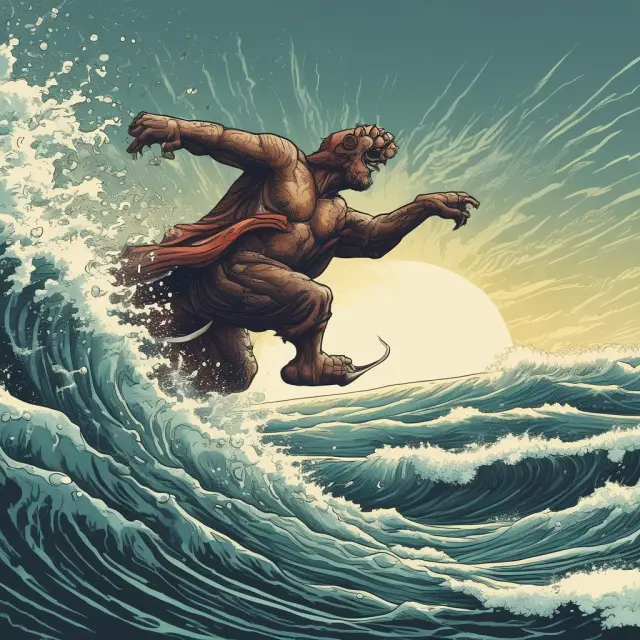 A scalper navigating the GOOG stock market with precise timing and analysis.