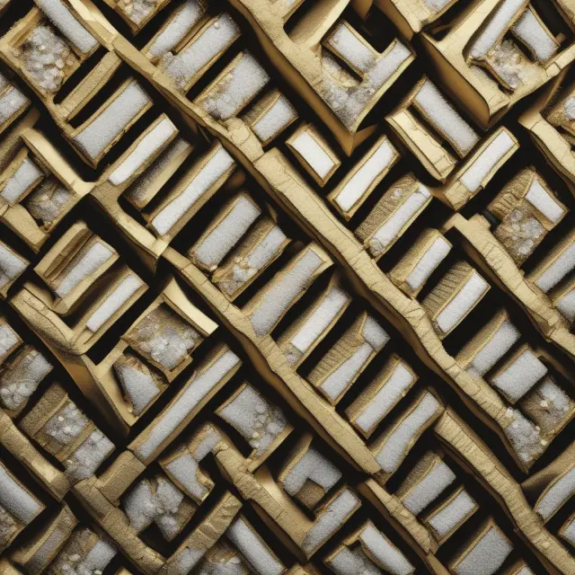 A diamond-filled air filter signifying the economic significance of clean air as a scarce resource.
