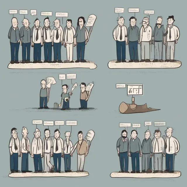 An image showing laborers on one side of a balance scale and scarce managers on the other, symbolizing the concept of relative scarcity in economics.