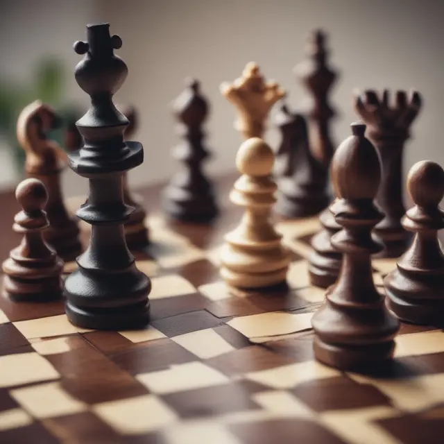 A metaphorical image of partnership tax reporting, depicting a chess game on a Form 1065, where pieces symbolize income, losses, basis, and tax liabilities.