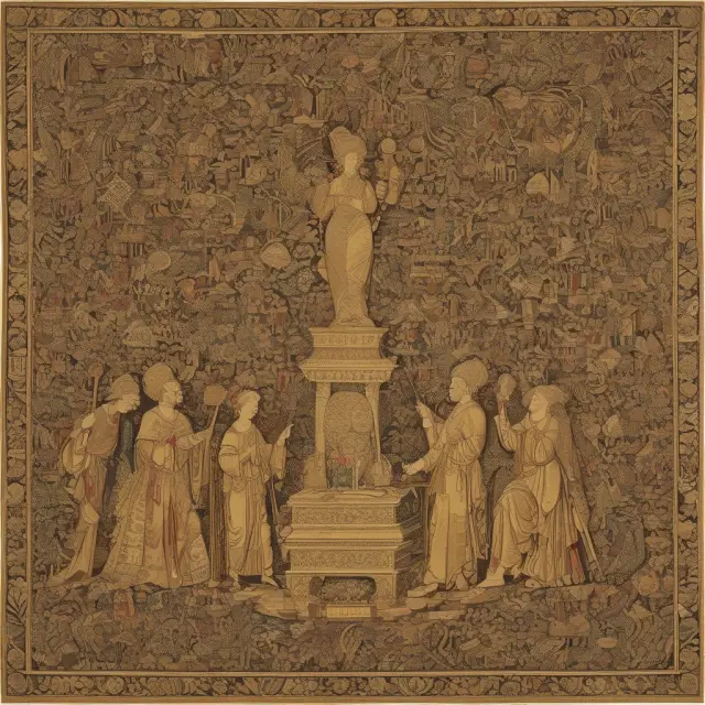 Partners weaving a golden tapestry representing profit distribution through a well-drafted partnership agreement for Schedule K-1 reporting
