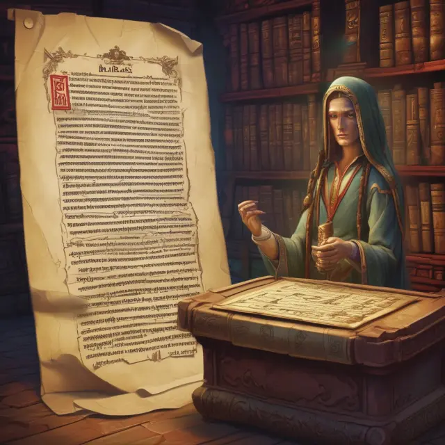 Ancient oracle with a scroll, releasing Schedule 13D documents for public access in the EDGAR database.