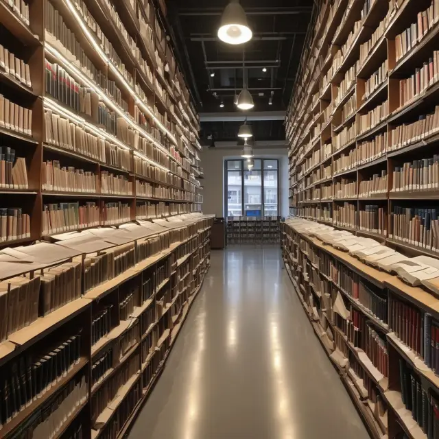 Library of Schedule 13G reports stacked on shelves, reflecting investors