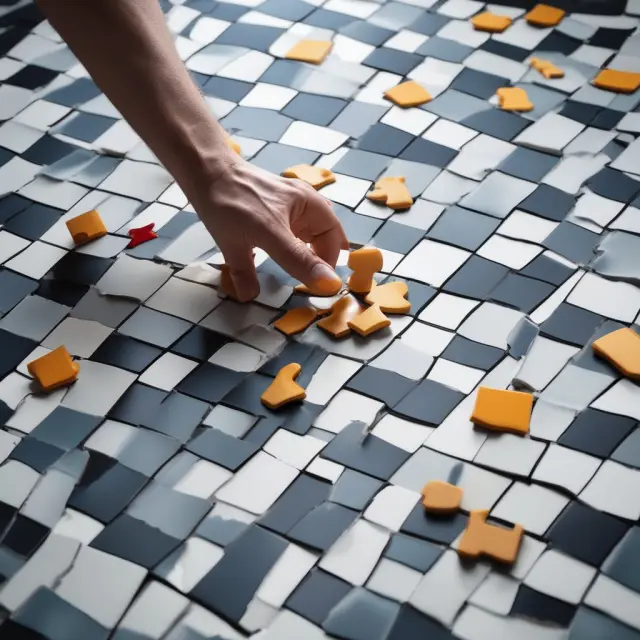 An investor updating puzzle pieces of Schedule 13G filings on a transparent chessboard to maintain transparency and adhere to SEC reporting requirements