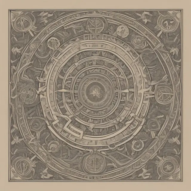 An intricate tapestry depicting hands, gears, and supply chain symbols, representing planning, manufacturing, sourcing, and delivery within an effective SCM system.