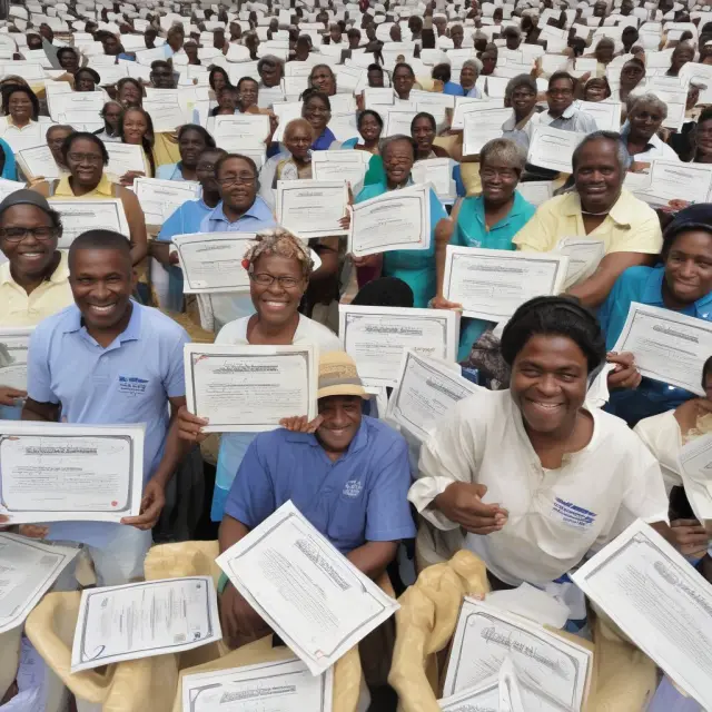 Nonprofit sailboat navigating through a sea of colorful scrip certificates, symbolizing financial support