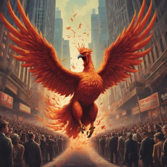 A mythical phoenix rises from turbulent markets, representing the SEA
