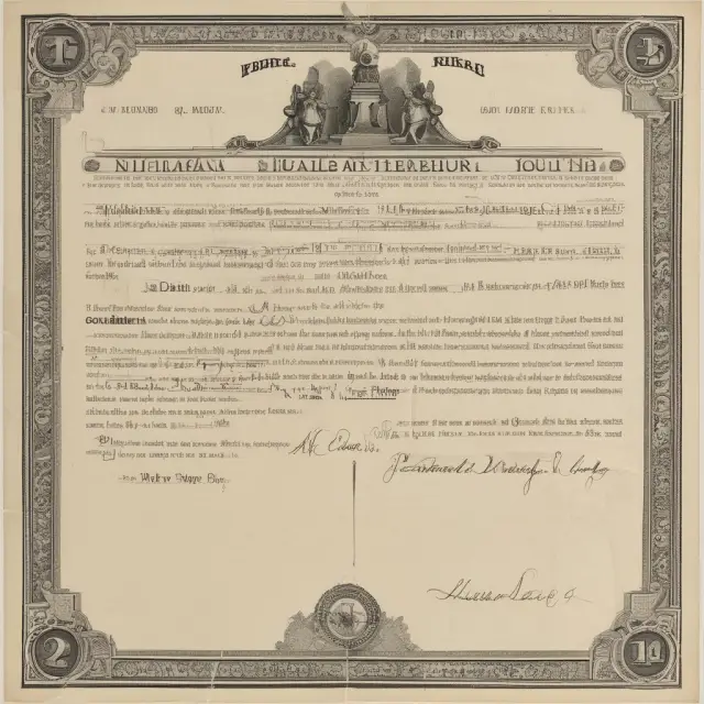 A historical parchment unveiling the Truth in Securities Act of 1933, revealing an S-1 registration statement