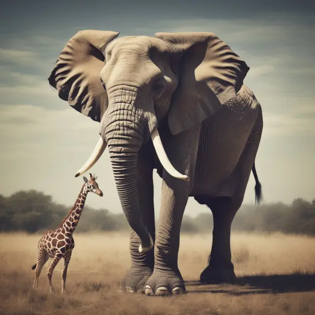 Elephant turning into a giraffe represents the tax-free transformation of an old insurance policy into a new one through a Section 1035 Exchange