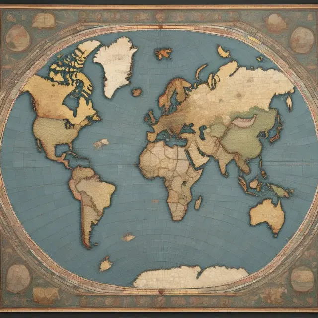 An evolving mosaic map displaying the changing definition of first, second, and third world countries through time