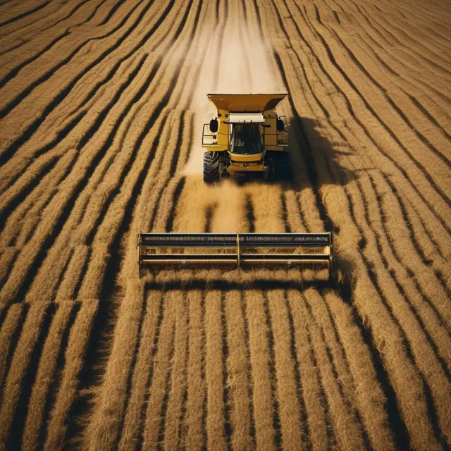 Golden harvester gathering opportunities from Section 1231-eligible assets in a field, emphasizing tax savings and growth.