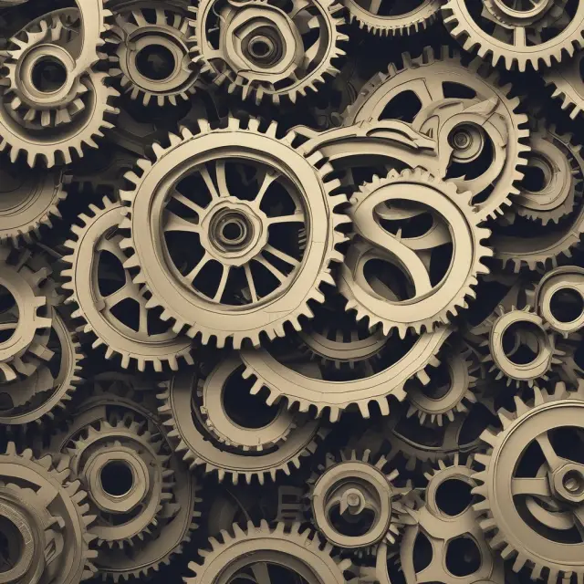 Gears turning together represent the tax recapture process under IRC Section 1245, highlighting the importance of understanding its implications for personal property sales