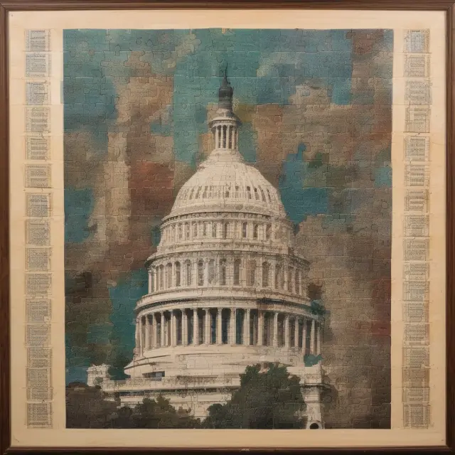 A jigsaw puzzle of the U.S. tax code, with the pieces forming a clear representation of Section 1245, Congress enacting fair taxation policies by fitting in this crucial piece.