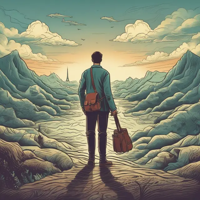 An investor steering a vessel through dynamic market waters, employing sector rotation, value investing, and growth investing strategies to capitalize on secular trends.