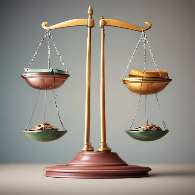 Scales with SEC yield weights balanced between two funds