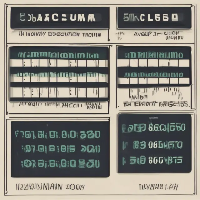 Scale on the left holds a pile of SEDOL codes, while the right scale is balanced by their calculated checksum digits