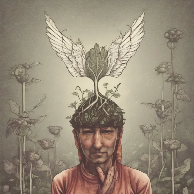 Seed capital symbolized by a sprouting seed, angel investing represented by a nurturing gardener, emphasizing the differences and complementary nature of both financing options for startup growth