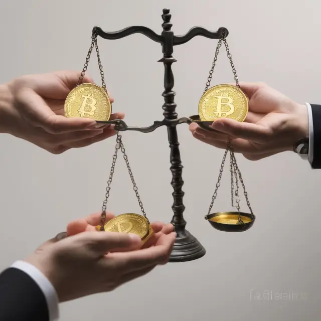 Two golden scales, each holding tax coins labeled 