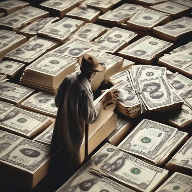 An SDIRA investor balances a golden scale with precious metals, real estate, alternative assets, and private placements, symbolizing diversified retirement savings.