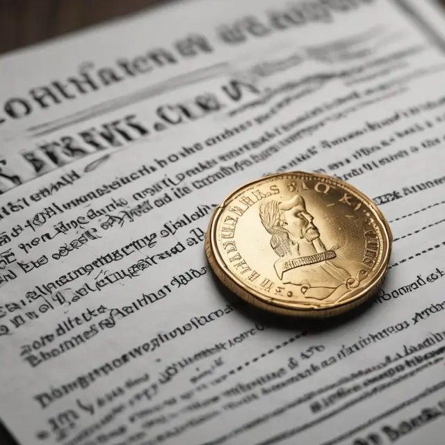 Golden coin and tax document: Seller financing taxes illustrated